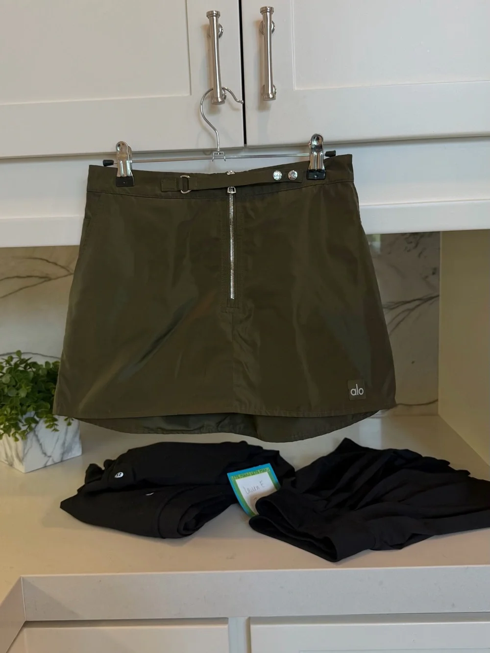 ALO Yoga Olive Green Active Skirt